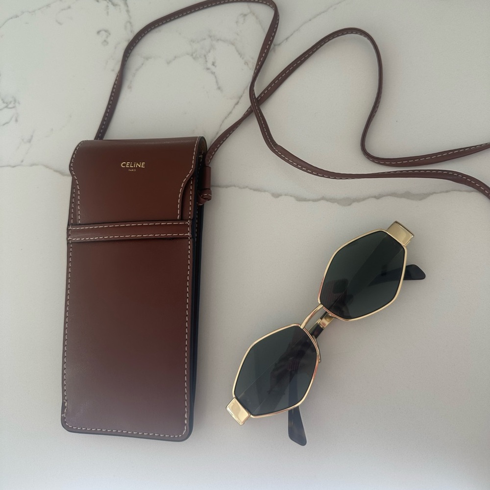 Celine Triomphe Gold Sunglasses